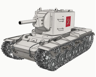 KV-2 画像出典：http://girls-und-panzer.jp/mecha_kv2.html
