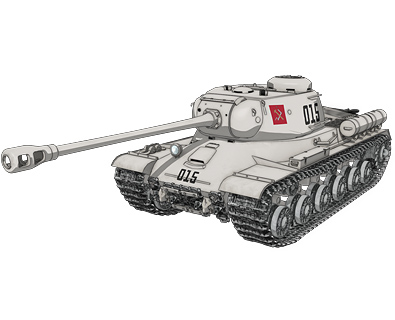 IS-2 画像出典：http://girls-und-panzer.jp/mecha_kv2.html