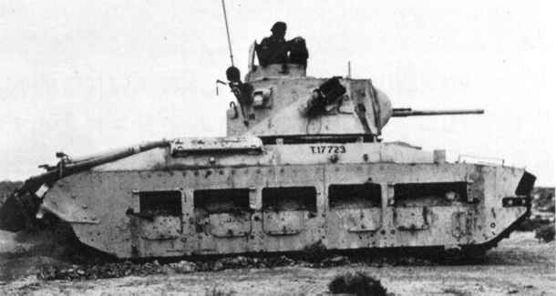 歩兵戦車Mk.II　マチルダII 画像出典：http://military.sakura.ne.jp/army/uk_it-mk2.htm