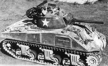 M4シャーマン中戦車 画像出典：http://combat1.sakura.ne.jp/M4.htm