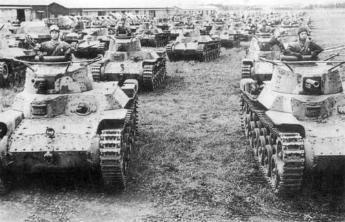 九七式中戦車 チハ 画像出典：http://www.luzinde.com/meisaku/tanks/chi-ha.html