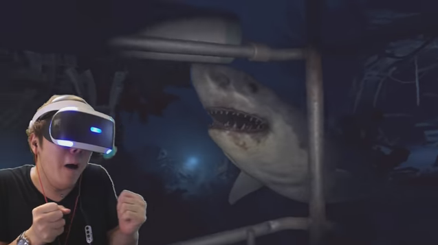 ゲーム　プレステVR　サメ