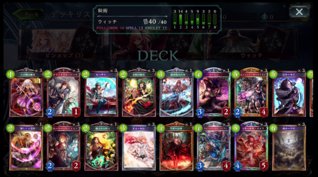 シャドウバース　ウィッチ　秘術
