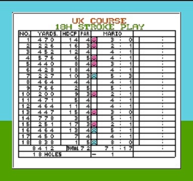 マリオオープンゴルフ　　ニンテンドークラシックミニファミリーコンピュータ　ゲーム年代史