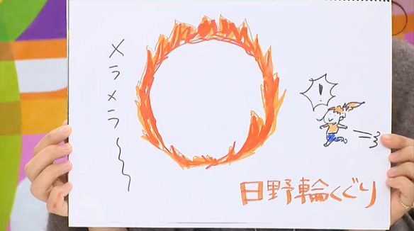 赤﨑千夏（日野茜役）考案「日野輪くぐり」