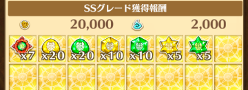 空の試練の報酬