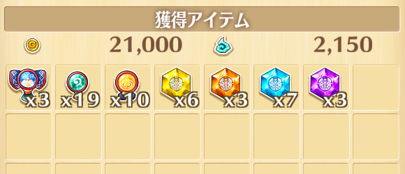 SnowFairyTale2難易度9報酬