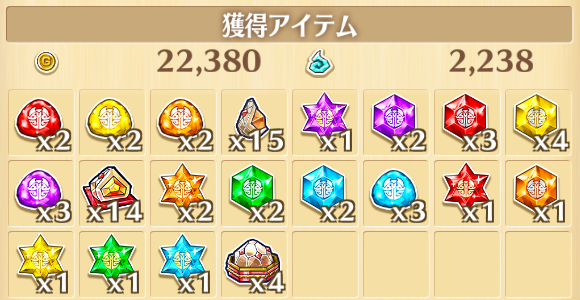 SnowFairyTale難易度8報酬