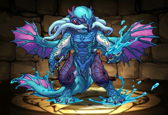 【パズドラ】3人協力ダンジョンで入手できるキャラ、クトゥルフ！攻撃倍率100倍リーダー!の画像