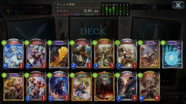【シャドウバース（シャドバ）】このOTK！芸術的！「冥府への道」起動平均９ターン！？さらに６ターン目に14/14「天翼を食う者」！？『変態ディスカードドラゴン』【ドラゴンデッキ】の画像