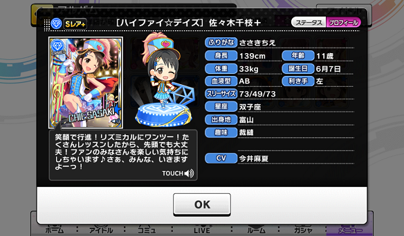 佐々木千枝プロフィール