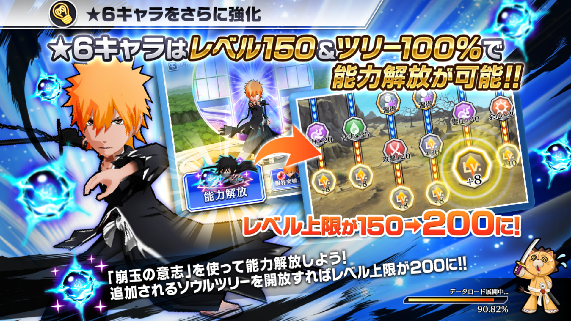 【ブレソル】アップデートの実施で上限レベルが200に！プレイヤー格差が広がるとの懸念も！の画像