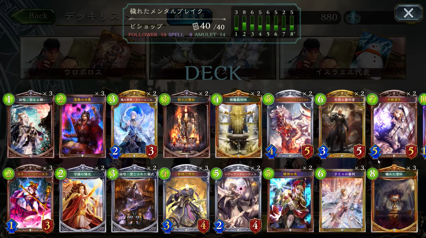 【シャドウバース(シャドバ)】最近ビショップの勢いが戻ってきた?「穢れた聖杯」に「バハムート」を積んでみたら?「真・穢れたメンタルブレイクその2」【ビショップデッキ】の画像