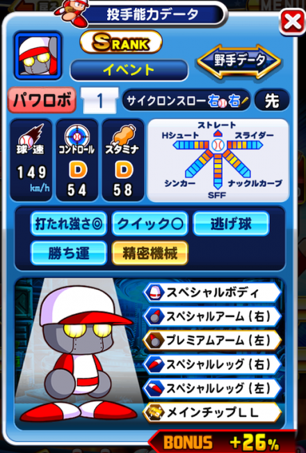 スマホゲーム　パワプロ　パワロボ