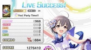 【デレステ】イベント終了間近[Yes! Party Time!!]にてトロフィー/金を目指すユニット編成を見てみようの画像