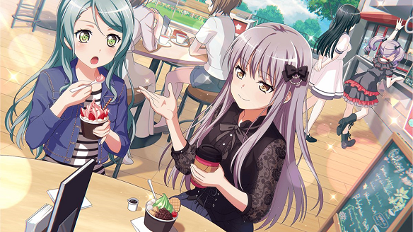 ［4人でカフェテリア］湊友希那：特訓前