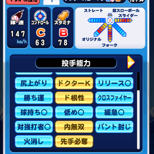 育成選手！変化球多め！