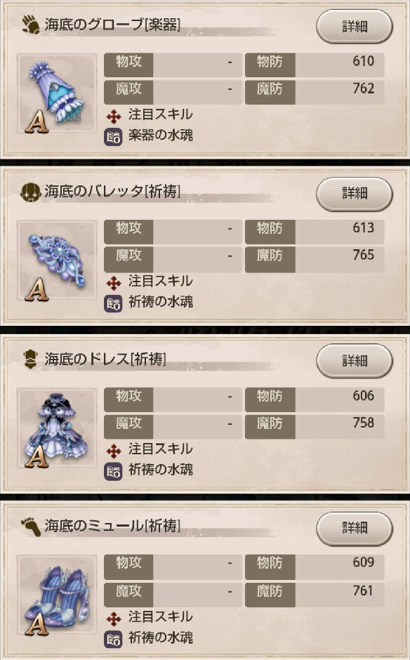 1％装備③