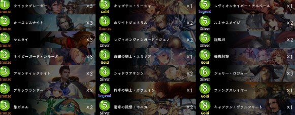 「疾風迅雷」デッキリスト