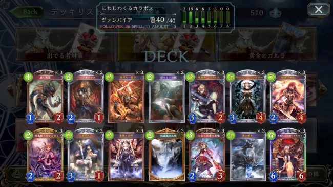 カラボスヴァンピィアグロヴァンパイアのデッキレシピ