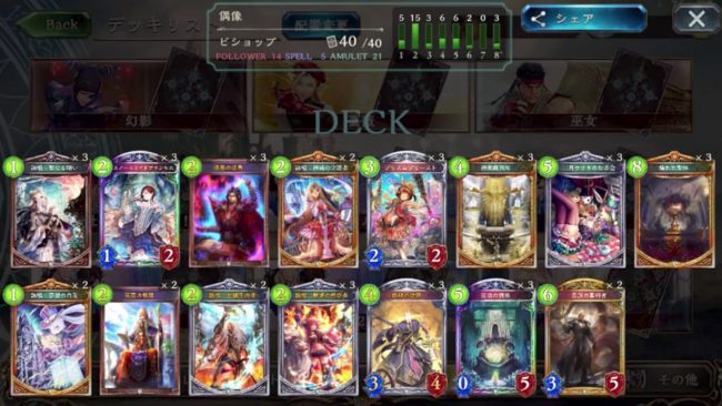 偶像ビショップデッキレシピ