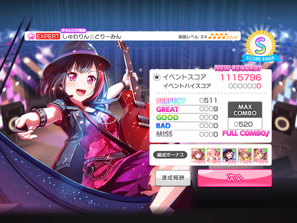 チャレンジライブリザルト