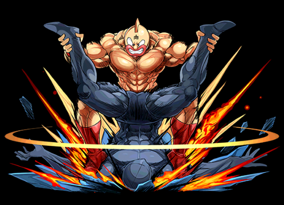 キン肉マンコラボのキン肉マンです。悪魔キラーを持っているため、悪魔の敵に対しては火力をかなり出します。