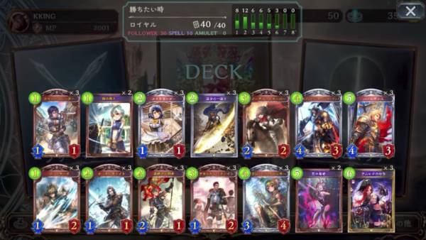 パーシヴァル専用デッキロイヤルデッキレシピ