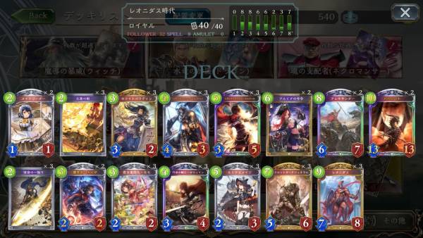 復活のダブルレオニダスデッキレシピ