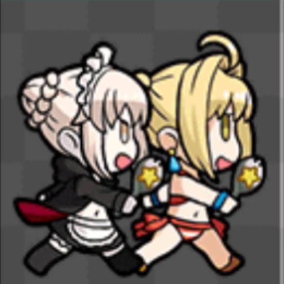 デスジェイルサマーエスケイプ応援戦周回　アルトリア＆ネロチーム