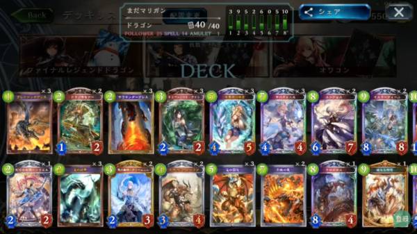 RAGEファイナリストドラゴンデッキレシピ