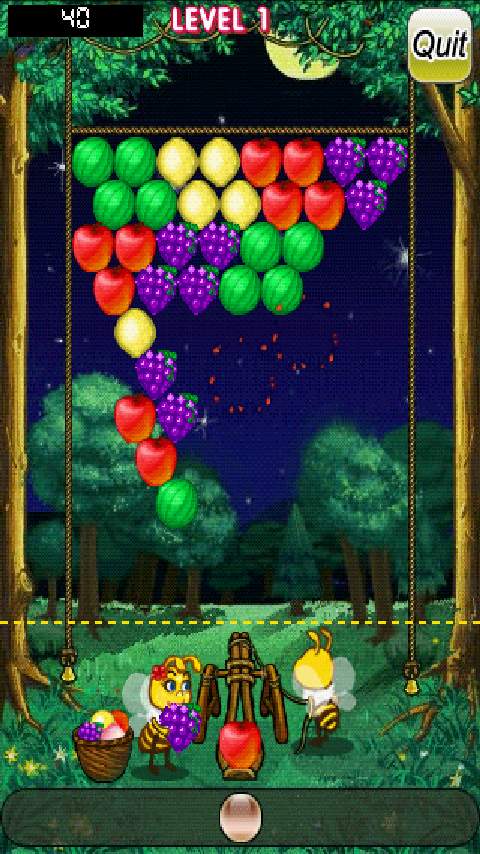 パパヤパズルバブル androidアプリスクリーンショット1