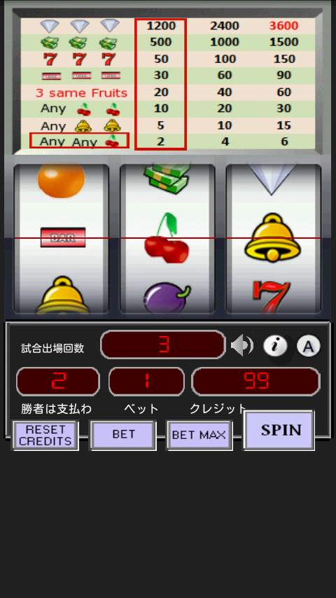 チェリー スロット マシーン androidアプリスクリーンショット1
