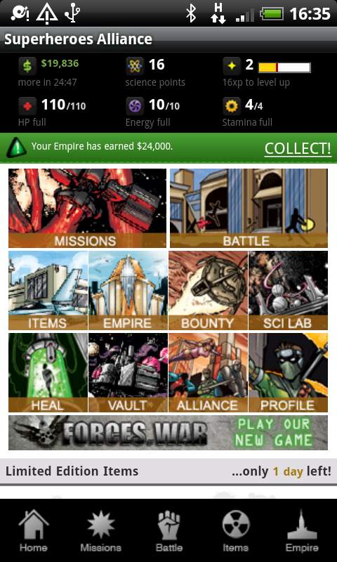 スーパーヒーローズ アライアンス androidアプリスクリーンショット1