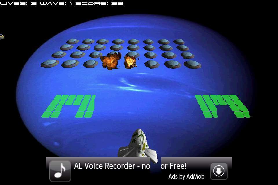 3Dインベーダーベータ - 3Dゲーム androidアプリスクリーンショット1