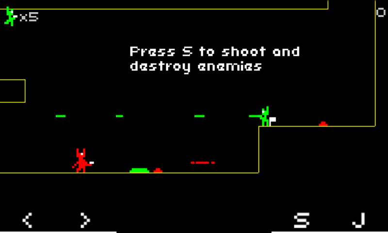 スターウォーリアージャンピンランゲーム androidアプリスクリーンショット2