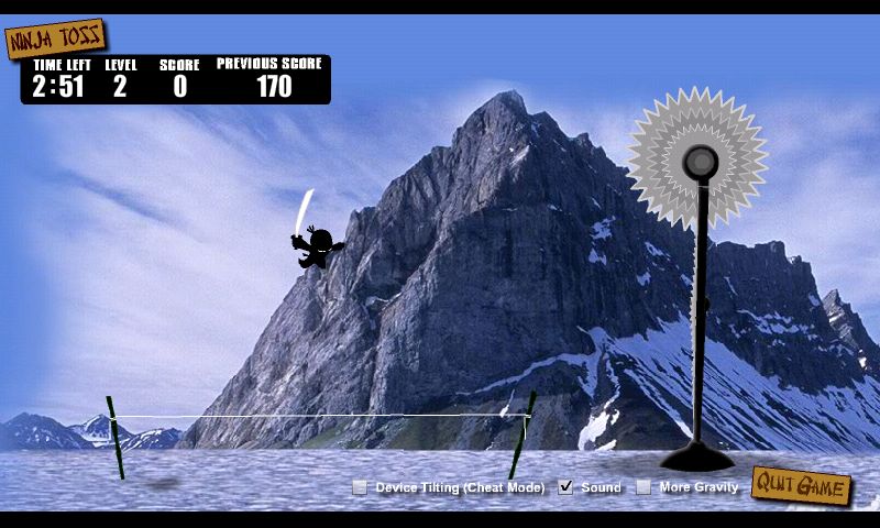 ニンジャトス -スリングショットゲーム androidアプリスクリーンショット1