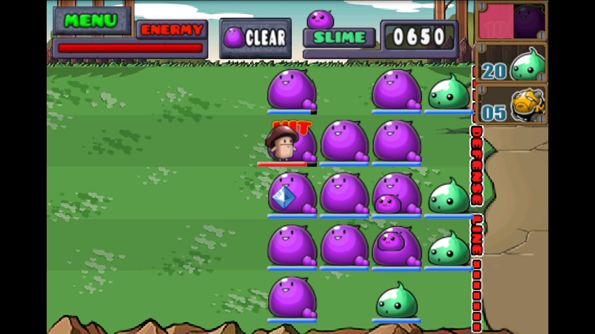 androidアプリ スライム対キノコ(Slime vs. Mushroom)攻略スクリーンショット2