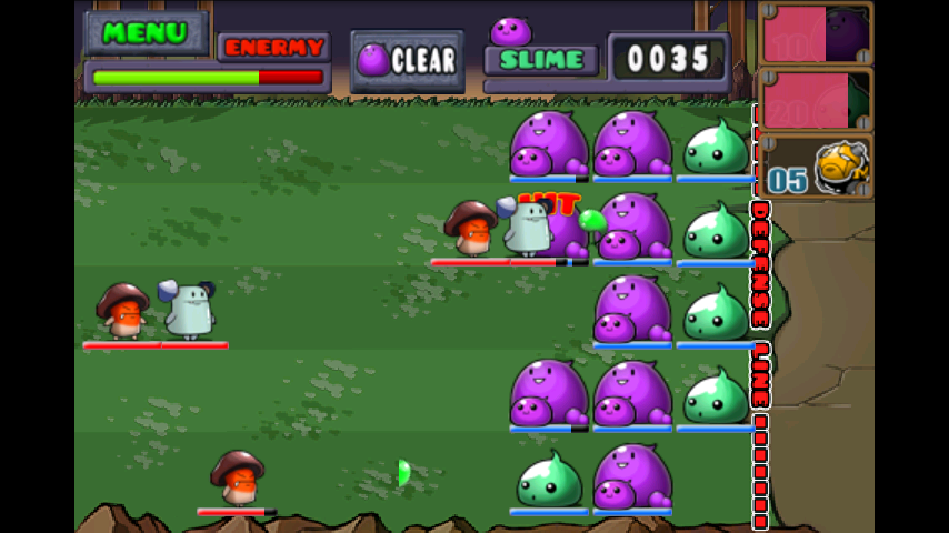 androidアプリ スライム対キノコ(Slime vs. Mushroom)攻略スクリーンショット4
