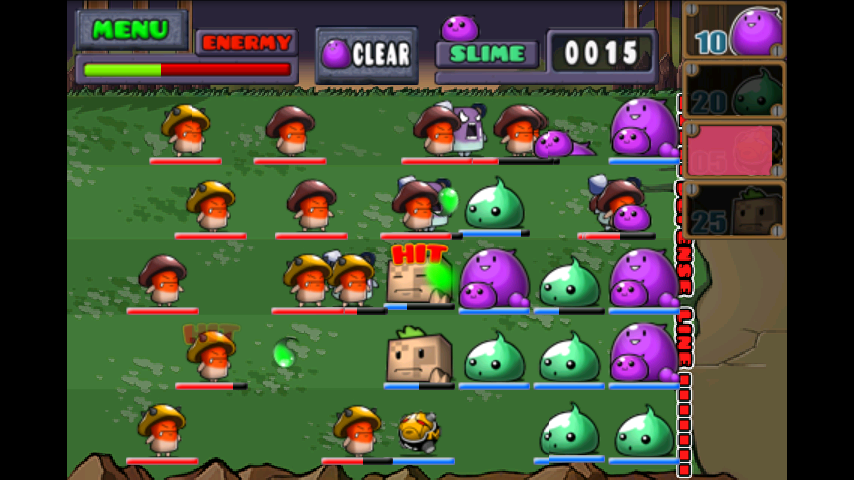 androidアプリ スライム対キノコ(Slime vs. Mushroom)攻略スクリーンショット5