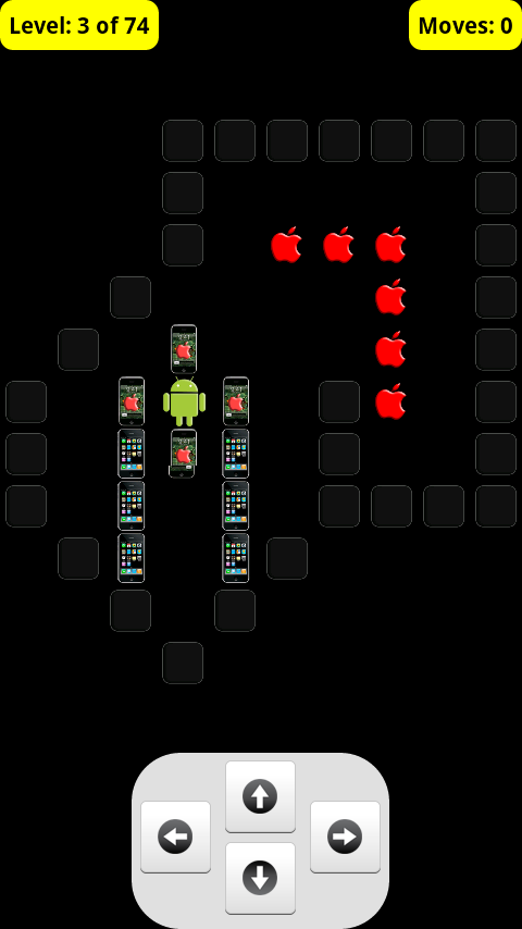 androidアプリ アンドロイドvsアイフォン倉庫番フリー攻略スクリーンショット1