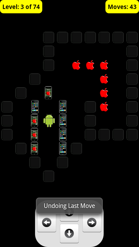 androidアプリ アンドロイドvsアイフォン倉庫番フリー攻略スクリーンショット3