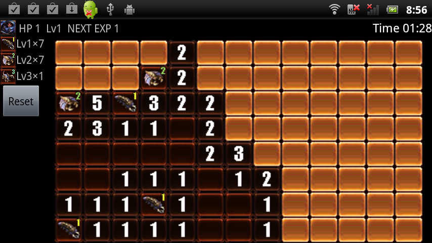 クラフトスイーパー androidアプリスクリーンショット1