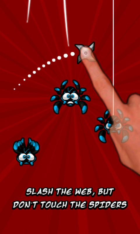 androidアプリ スパイダーニンジャ攻略スクリーンショット1