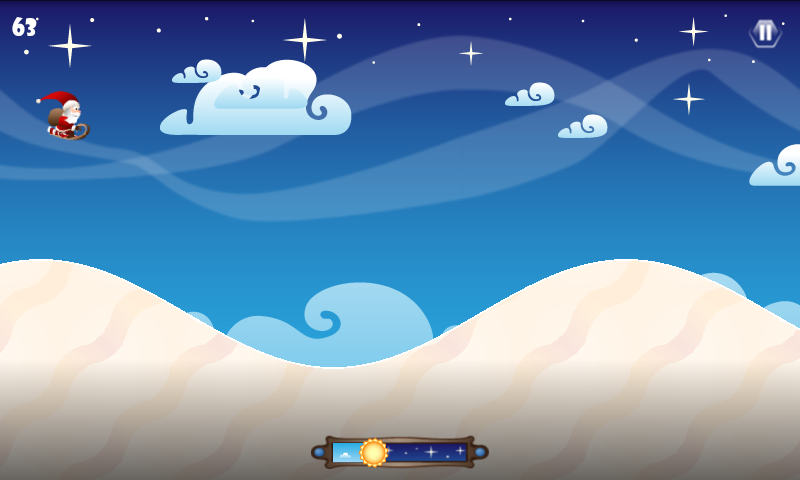androidアプリ タイニーサンタ -クリスマスヒル攻略スクリーンショット1