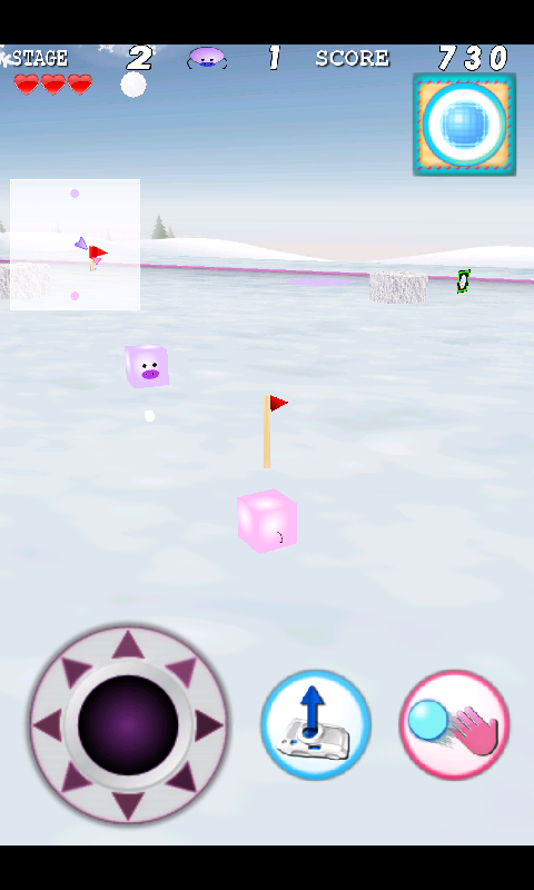 androidアプリ 雪合戦攻略スクリーンショット2