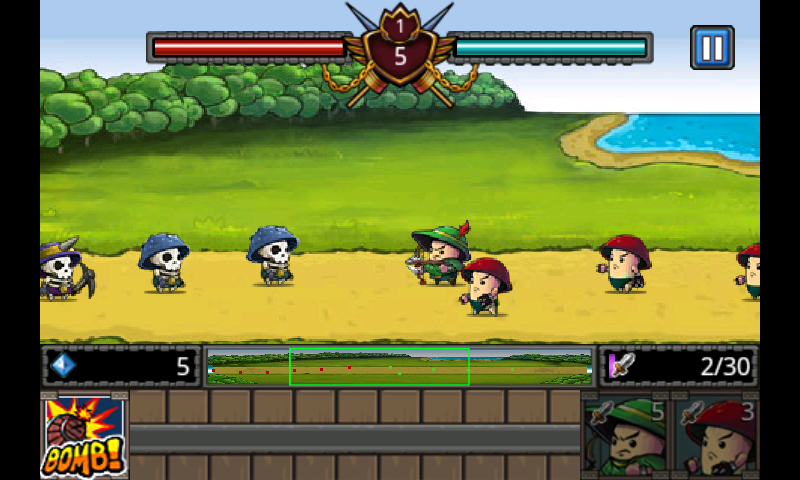 キノコの戦争 androidアプリスクリーンショット1