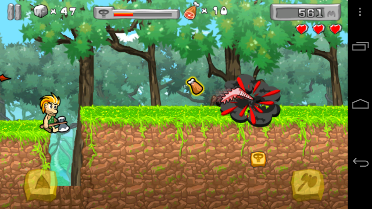 androidアプリ 穴居人2攻略スクリーンショット2