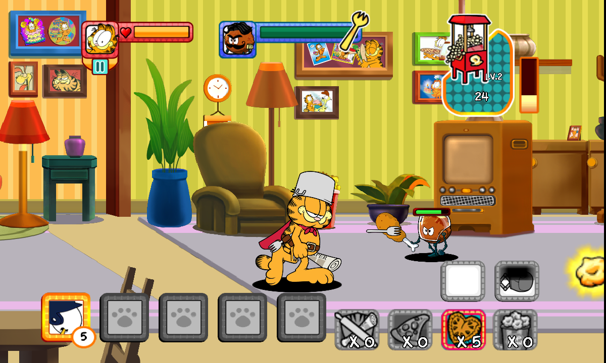 ガーフィールドのディフェンス androidアプリスクリーンショット1