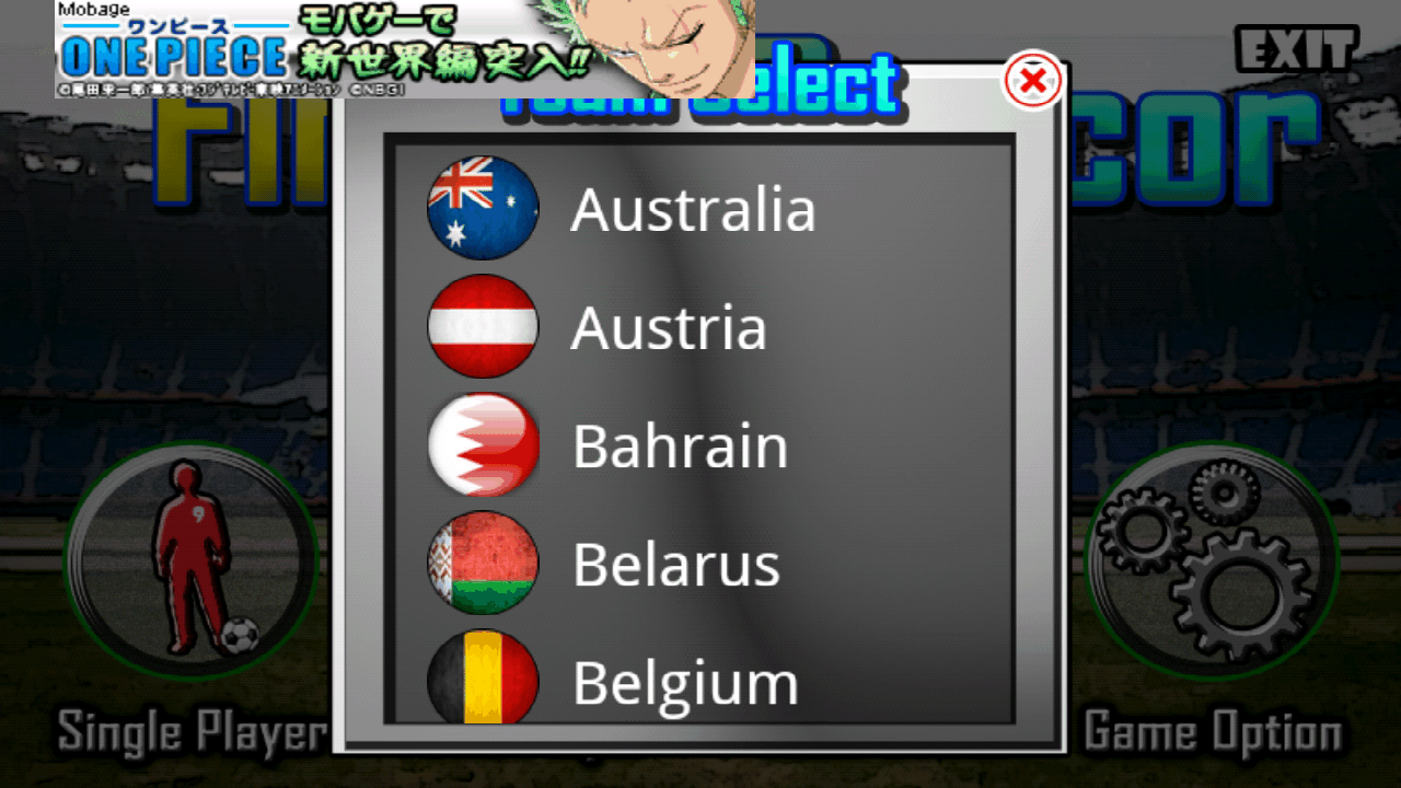 androidアプリ 指サッカー ライト攻略スクリーンショット1